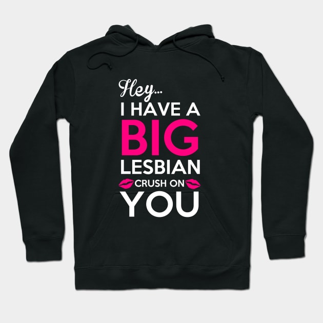 Hey I have a big lesbian crush on you Hoodie by cypryanus